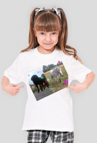 Bluzka z zdjęciem i napisem dziecęca