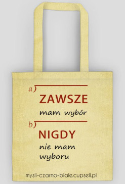 torba (beżowa i biała): ZAWSZE MAM WYBÓR
