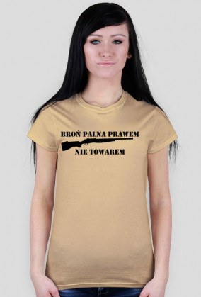 T-shirt damski broń-prawem