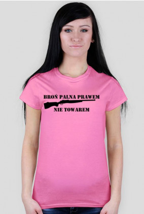 T-shirt damski broń-prawem