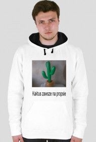 Bluza z kapturem z kaktusem