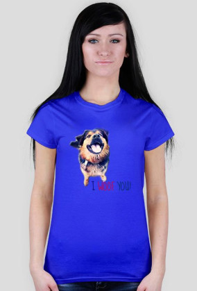 Koszulka damska - I WOOF YOU!