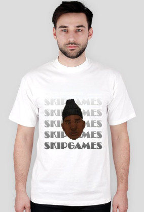 Koszulka SkipPlayGames BIAŁA