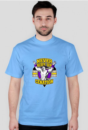 Never Give Up John Cena WWE T-shirt