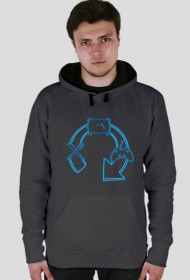Bluza Męska z Kapturem. eat-sleep-game-repeat.