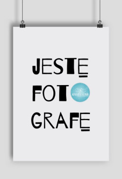 JESTĘ FOTOGRAFĘ Plakat A2, pion