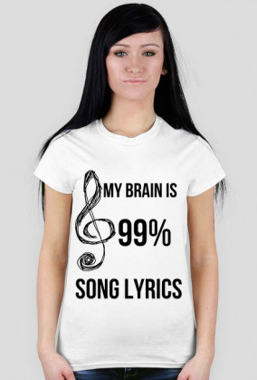 T-shirt MY BRAIN music lyrics song by PrincessStyle