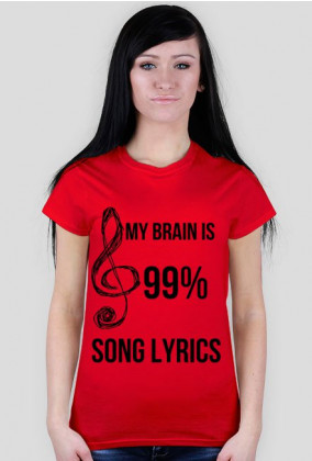 T-shirt MY BRAIN music lyrics song by PrincessStyle