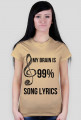 T-shirt MY BRAIN music lyrics song by PrincessStyle