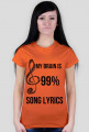 T-shirt MY BRAIN music lyrics song by PrincessStyle