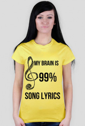 T-shirt MY BRAIN music lyrics song by PrincessStyle