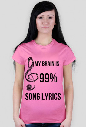 T-shirt MY BRAIN music lyrics song by PrincessStyle