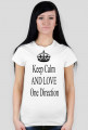 T-shirt Z napisem Keep Calm AND LOVE One Direction