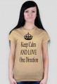T-shirt Z napisem Keep Calm AND LOVE One Direction