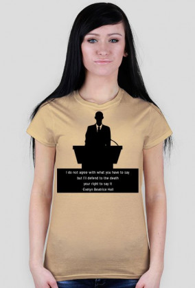 T-shirt damski wolność słowa