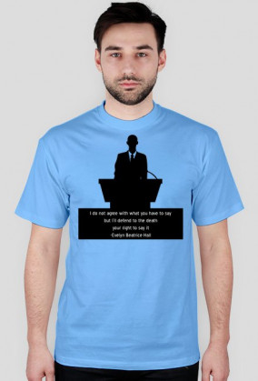 T-shirt męski wolność słowa