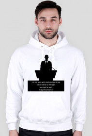 bluza z kapturem męska wolność słowa