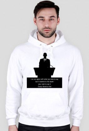 bluza z kapturem męska wolność słowa