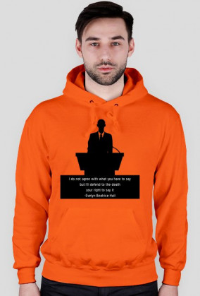 bluza z kapturem męska wolność słowa