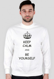 Keep Calm - bluza biała, męska