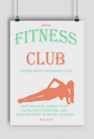 Vintage Fitness Club - Plakat