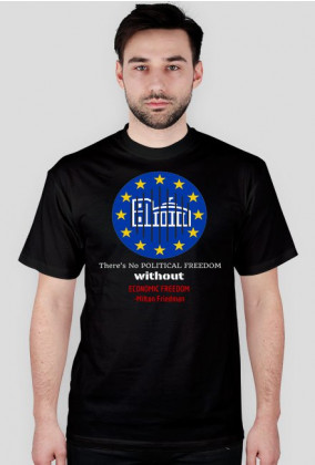 T-shirt męski wolność polityczna-gospodarcza