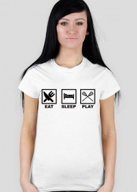 Eat Sleep Play Lacrosse white