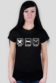 Eat Sleep Play Lacrosse black