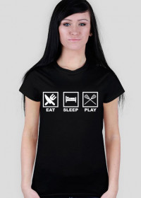 Eat Sleep Play Lacrosse black