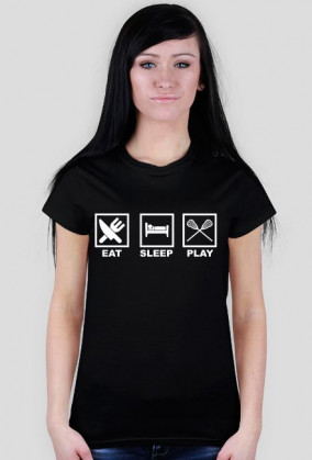 Eat Sleep Play Lacrosse black