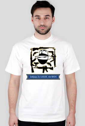 T-shirt męski broń nie zabija