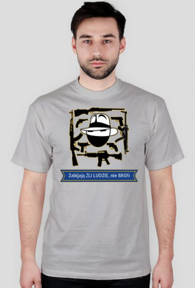 T-shirt męski broń nie zabija
