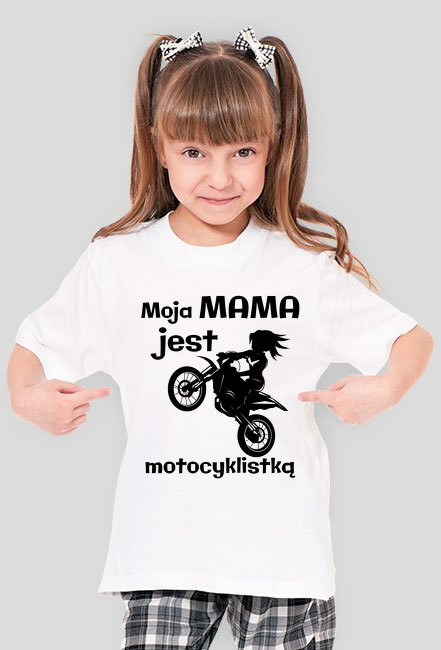 Moja mama jest motocyklistką - koszulka damska