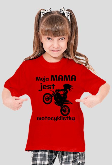 Moja mama jest motocyklistką - koszulka damska