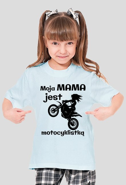 Moja mama jest motocyklistką - koszulka damska