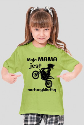 Moja mama jest motocyklistką - koszulka damska