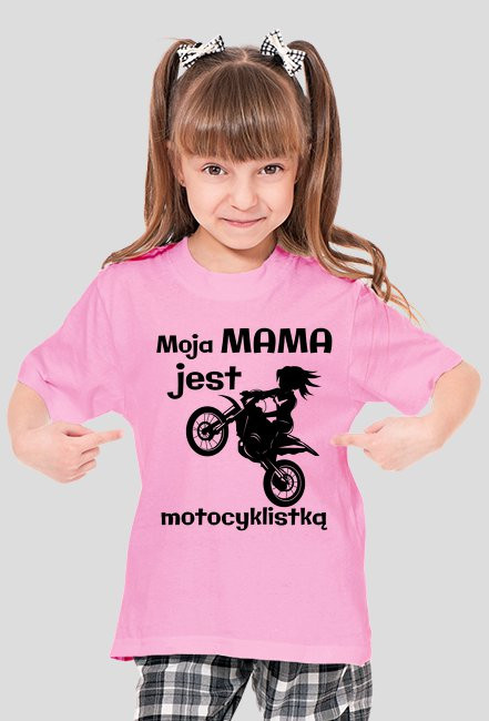 Moja mama jest motocyklistką - koszulka damska