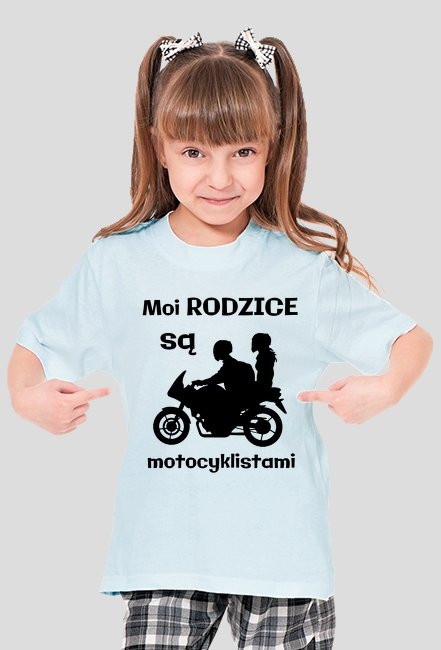 Moi rodzice są motocyklistami - koszulka damska