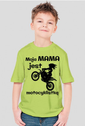 Moja mama jest motocyklistką - koszulka męska