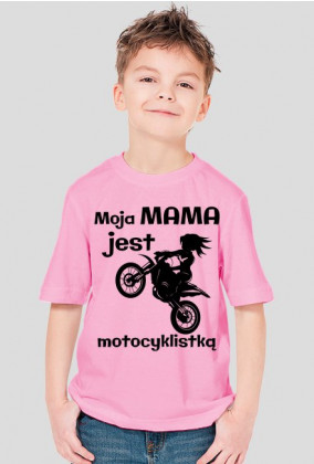 Moja mama jest motocyklistką - koszulka męska