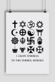 ATEIZM ATHEIST ANTIRELIGION plakat poster
