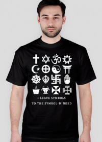 SYMBOLE ATEIZM koszulka t-shiert męska czarna