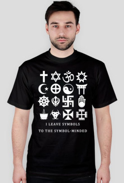 SYMBOLE ATEIZM koszulka t-shiert męska czarna