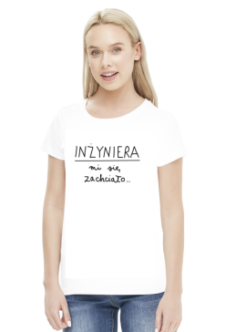 Koszulka biała - INŻYNIER ♀