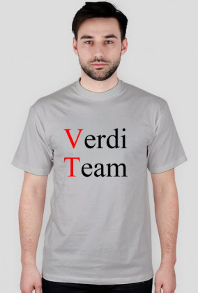Męska koszulka "Verdi Team". Kolor - szara.