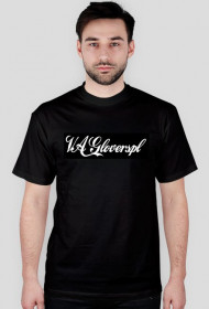 Czarna koszulka meśka z logo vaglovers.pl