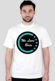 Koszulka Męska "We Love Bass" Czarne Logo