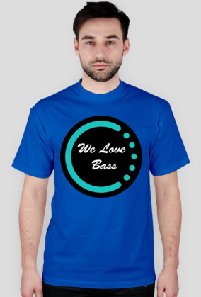Koszulka Męska "We Love Bass" Czarne Logo
