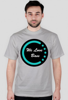 Koszulka Męska "We Love Bass" Czarne Logo