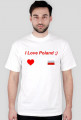Koszulka I Love Poland - męska